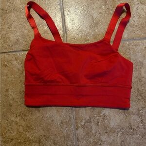 lululemon athletica Red Sports Bra